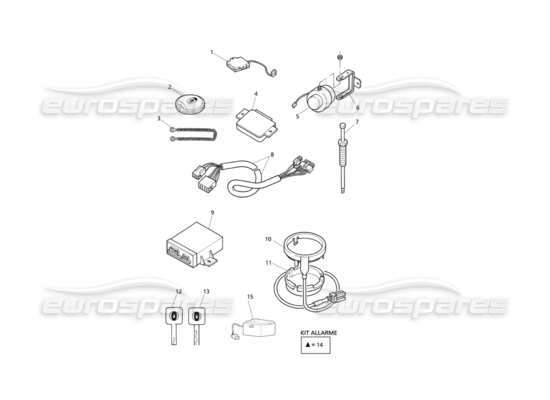 a part diagram from the Maserati Quattroporte (1996-2001) parts catalogue