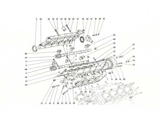 a part diagram from the Ferrari 208 parts catalogue