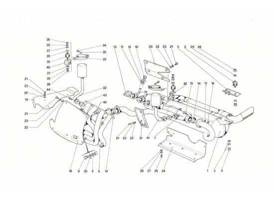 a part diagram from the Ferrari 208 parts catalogue