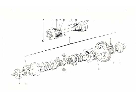 a part diagram from the Ferrari 208 parts catalogue