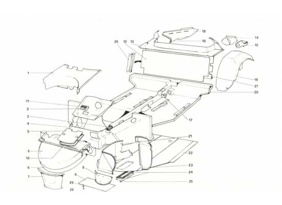 a part diagram from the Ferrari 208 parts catalogue