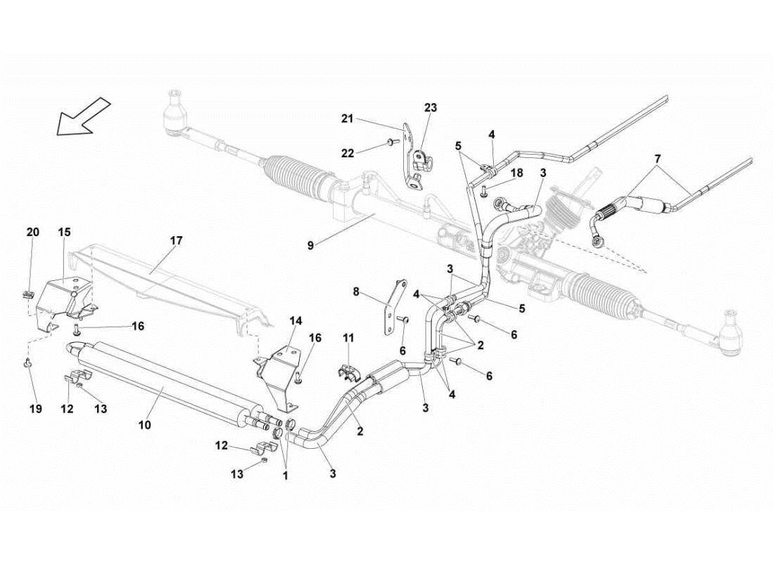 Lamborghini Gallardo STS II SC OIL COOLER Parts Diagram