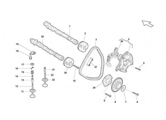 a part diagram from the Lamborghini Gallardo STS II SC parts catalogue