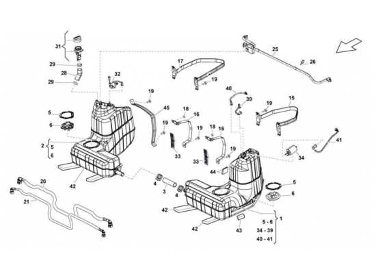 a part diagram from the Lamborghini Gallardo STS II SC parts catalogue