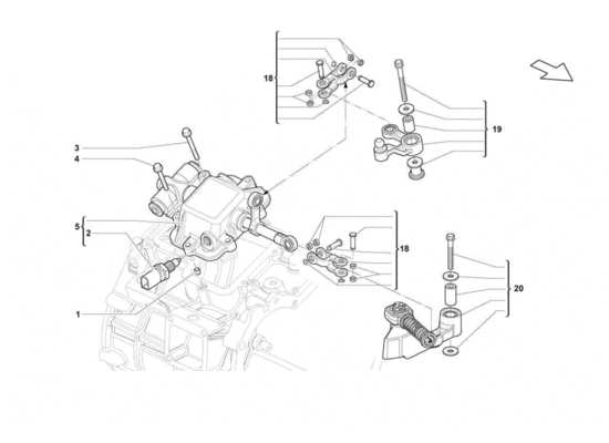 a part diagram from the Lamborghini Gallardo STS II SC parts catalogue