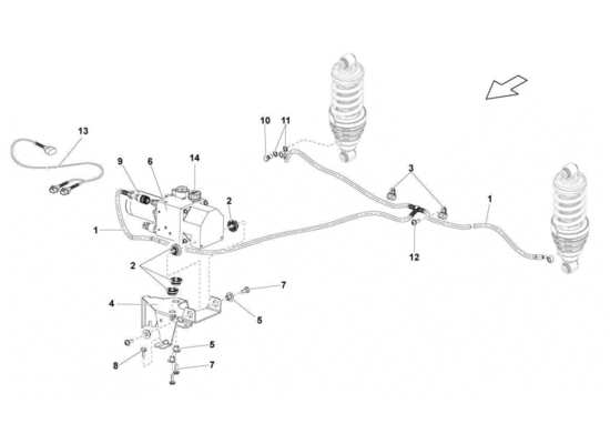 a part diagram from the Lamborghini Gallardo STS II SC parts catalogue