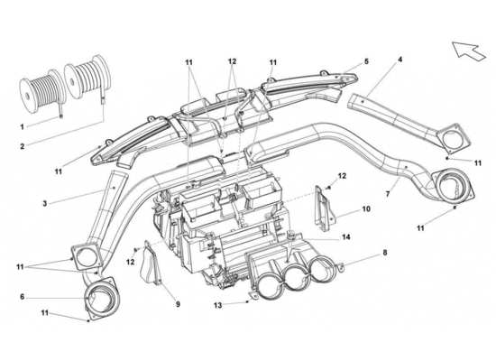 a part diagram from the Lamborghini Gallardo STS II SC parts catalogue