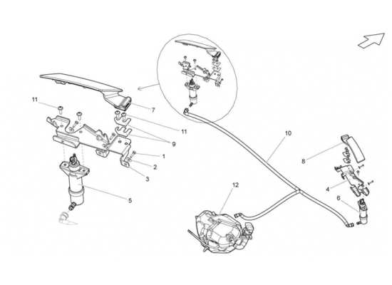 a part diagram from the Lamborghini Gallardo parts catalogue