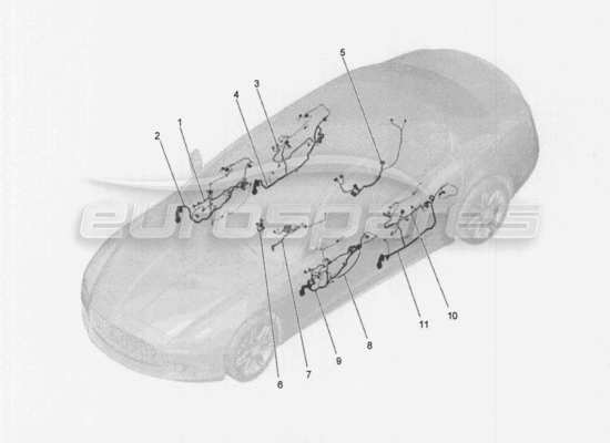 a part diagram from the Maserati Quattroporte M156 (2014 onwards) parts catalogue