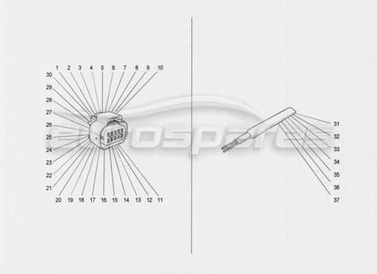 a part diagram from the Maserati Quattroporte M156 (2014 onwards) parts catalogue