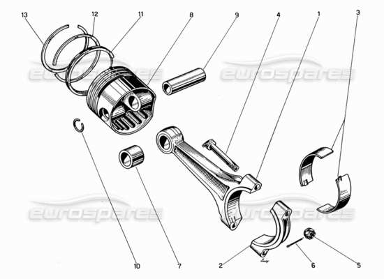 a part diagram from the Ferrari 330 and 365 parts catalogue