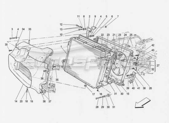 a part diagram from the Maserati GranTurismo parts catalogue