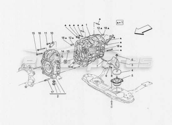 a part diagram from the Maserati GranTurismo parts catalogue