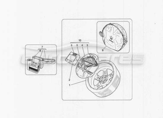 a part diagram from the Maserati GranTurismo parts catalogue