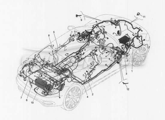 a part diagram from the Maserati GranTurismo parts catalogue