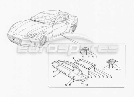 a part diagram from the Maserati GranTurismo parts catalogue