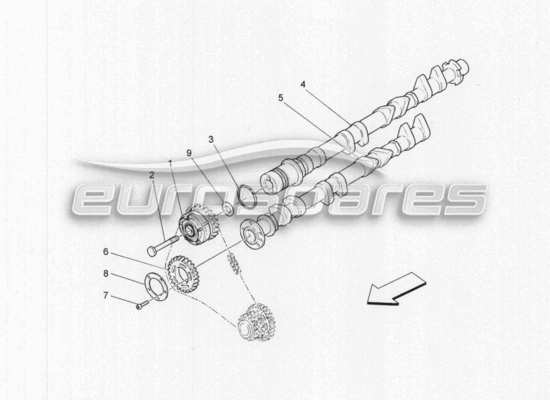 a part diagram from the Maserati GranCabrio parts catalogue