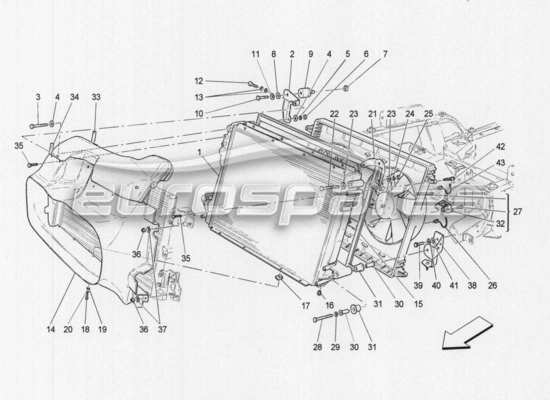 a part diagram from the Maserati GranCabrio parts catalogue