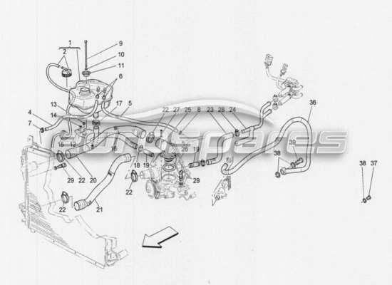 a part diagram from the Maserati GranCabrio parts catalogue