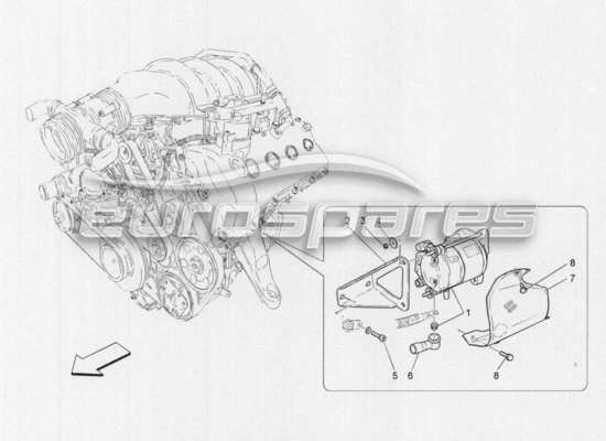 a part diagram from the Maserati GranCabrio parts catalogue