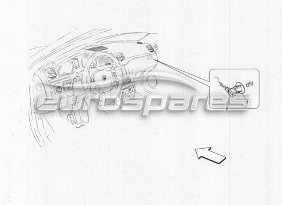 a part diagram from the Maserati GranCabrio parts catalogue