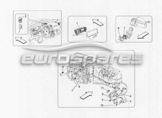 a part diagram from the Maserati GranCabrio parts catalogue