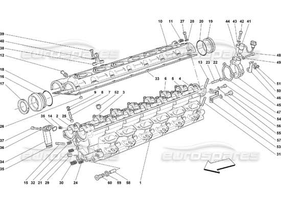 a part diagram from the Ferrari 550 parts catalogue