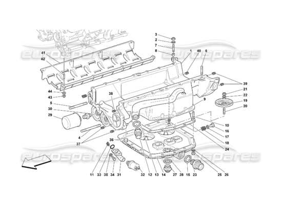 a part diagram from the Ferrari 550 parts catalogue