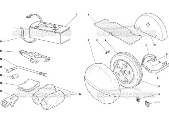 a part diagram from the Ferrari 550 parts catalogue