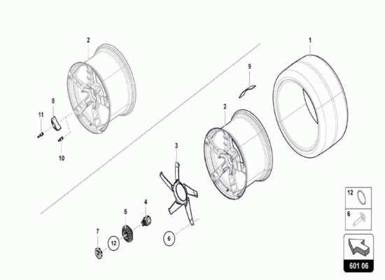 a part diagram from the Lamborghini Centenario parts catalogue