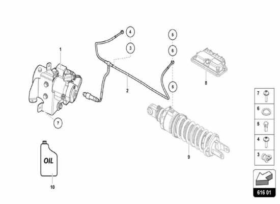 a part diagram from the Lamborghini Centenario parts catalogue