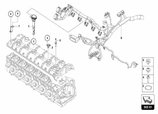 a part diagram from the Lamborghini Centenario parts catalogue