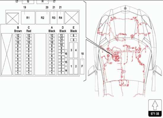 a part diagram from the Lamborghini Centenario parts catalogue