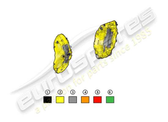 a part diagram from the Lamborghini Huracan Accessories parts catalogue