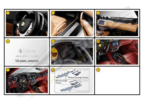 a part diagram from the Ferrari FF parts catalogue