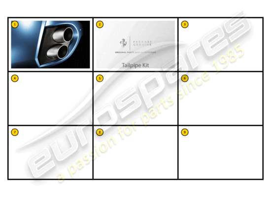 a part diagram from the Ferrari California parts catalogue