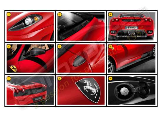 a part diagram from the Ferrari 430 parts catalogue