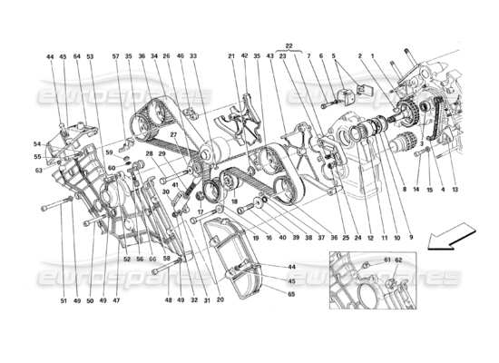 a part diagram from the Ferrari 348 parts catalogue