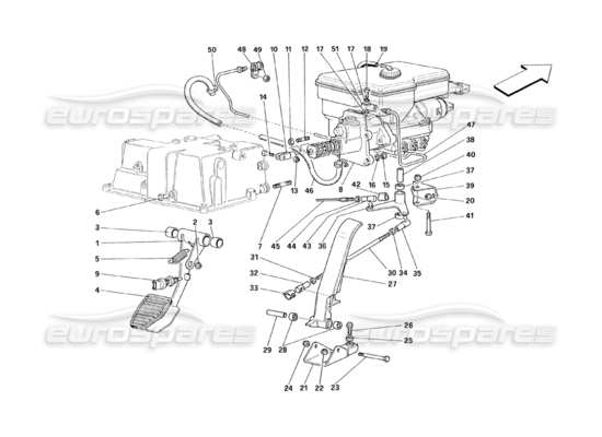 a part diagram from the Ferrari 348 parts catalogue