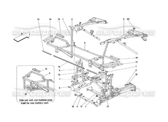 a part diagram from the Ferrari 348 parts catalogue