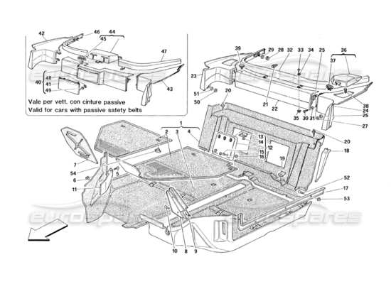 a part diagram from the Ferrari 348 parts catalogue