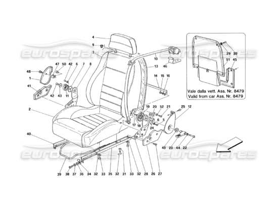 a part diagram from the Ferrari 348 parts catalogue