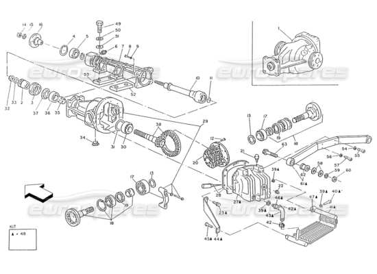 a part diagram from the Maserati Ghibli (1993-1995) parts catalogue