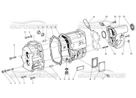 a part diagram from the Maserati Biturbo (1983-1995) parts catalogue