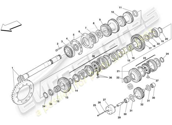 a part diagram from the Ferrari 430 parts catalogue