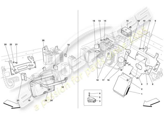 a part diagram from the Ferrari 430 parts catalogue