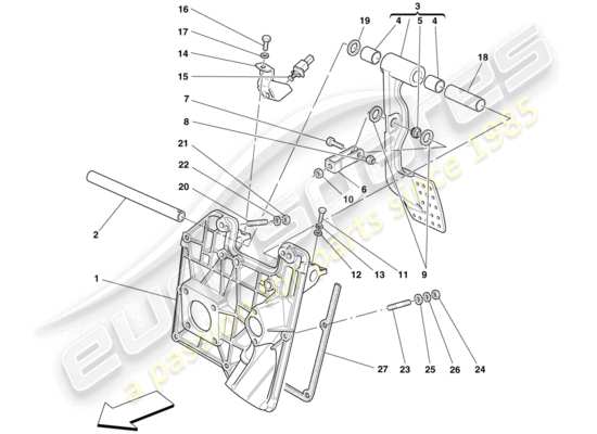 a part diagram from the Ferrari 430 parts catalogue