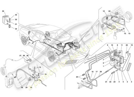 a part diagram from the Ferrari 430 parts catalogue