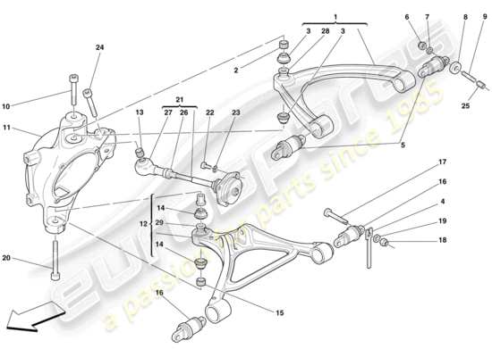 a part diagram from the Ferrari 430 parts catalogue