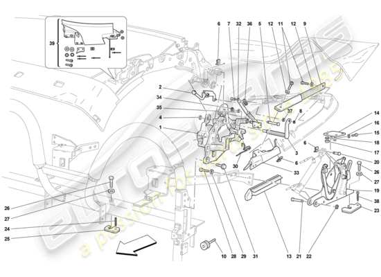 a part diagram from the Ferrari 430 parts catalogue